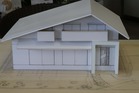 家、庭模型５体目の家の模型が出来ました。面白い外構にしましょう
